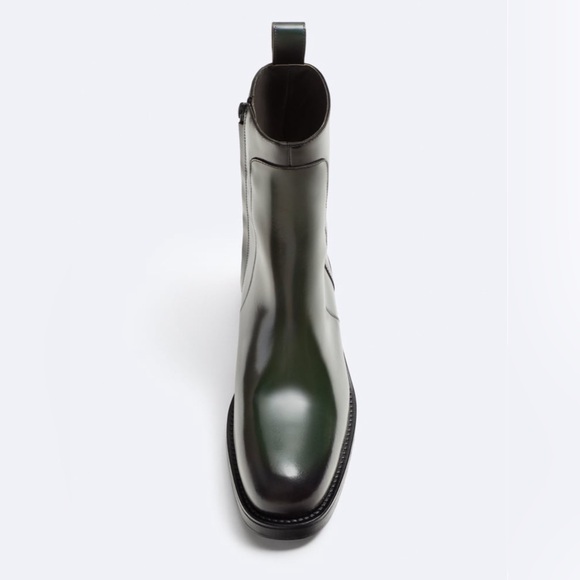 Zara High Shaft Leather Boots - Picture 2 of 8